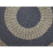 Vloerkleed - ø100 - raffia/zeegras - naturel/grijs-Ronde vloerkleden-HSM Collection