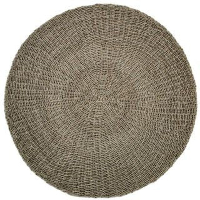 Vloerkleed - ø120 - raffia/zeegras - naturel-Ronde vloerkleden-HSM Collection