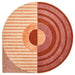Vloerkleed ø200 cm Fano Girare Lychee Wol-Ronde vloerkleden-Brinker Carpets