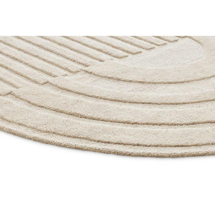 Vloerkleed ø200 cm Monza Girare 815 Light Grey Wol-Ronde vloerkleden-Brinker Carpets
