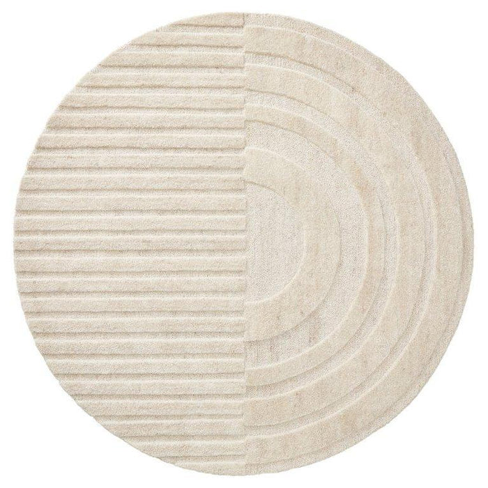 Vloerkleed ø200 cm Monza Girare 815 Light Grey Wol-Ronde vloerkleden-Brinker Carpets