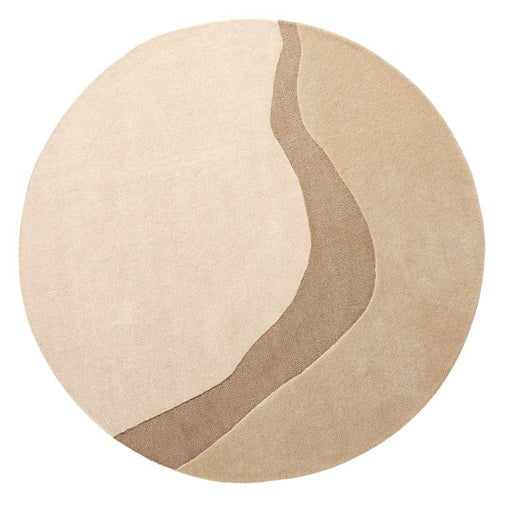 Vloerkleed ø200 cm Organix 210 Linnen Wol-Ronde vloerkleden-Brinker Carpets