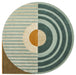 Vloerkleed ø240 cm Fano Girare Green Wol-Ronde vloerkleden-Brinker Carpets