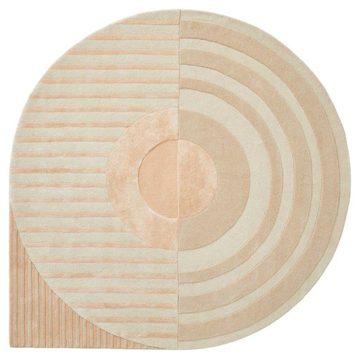 Vloerkleed ø320 cm Fano Girare White Beige Wol-Ronde vloerkleden-Brinker Carpets