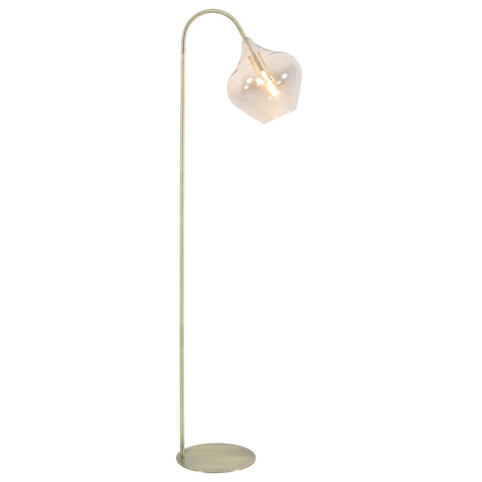 Vloerlamp 45x28x160 cm RAKEL antiek brons+rook-Vloerlampen-Light & Living