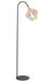 Vloerlamp 45x28x160 cm RAKEL mat zwart+rook-Vloerlampen-Light & Living