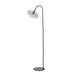 Vloerlamp 45x29,5x160 cm SOLNA mat zwart+gerookt glas-Vloerlampen-Light & Living