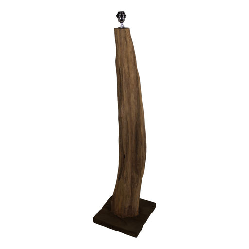 Vloerlamp Abstract-35x35x140-Naturel-Teak-Lampenvoeten-HSM Collection