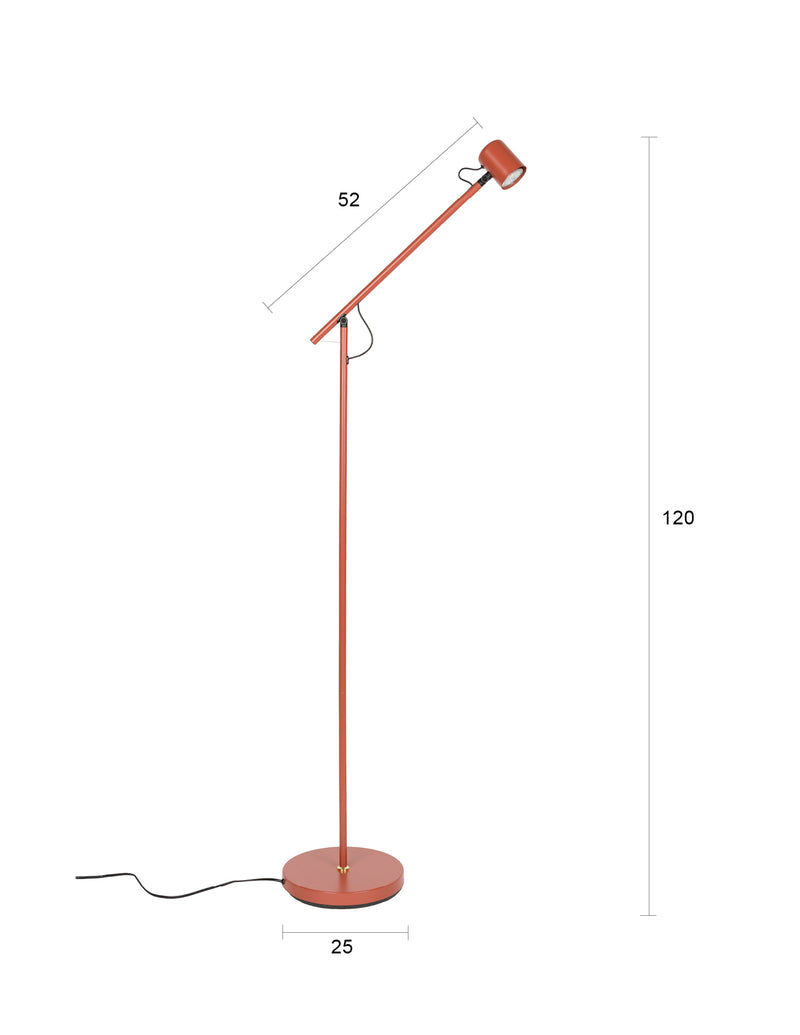 Vloerlamp Aero Metaal Rood 57.5x25 cm GU10 (ES111)-Vloerlampen-Creating Home
