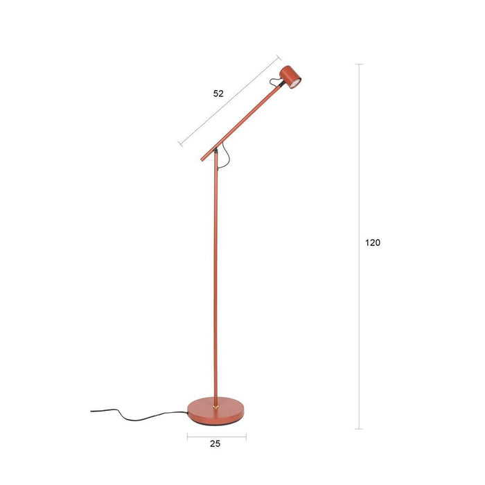 Vloerlamp Aero Metaal Rood 57.5x25 cm GU10 (ES111)-Vloerlampen-Creating Home