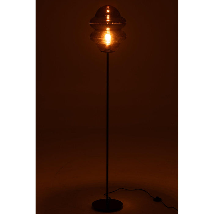 Vloerlamp Bruin Glas 28 cm-Vloerlampen-J-Line