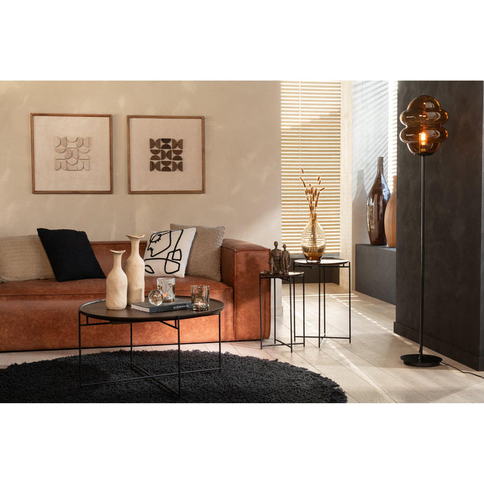 Vloerlamp Bruin Glas 28 cm-Vloerlampen-J-Line