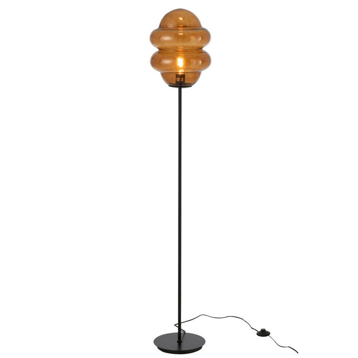 Vloerlamp Bruin Glas 28 cm-Vloerlampen-J-Line