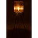 Vloerlamp Bruin Ijzer L 74 cm 74x74x136 cm-Vloerlampen-J-Line