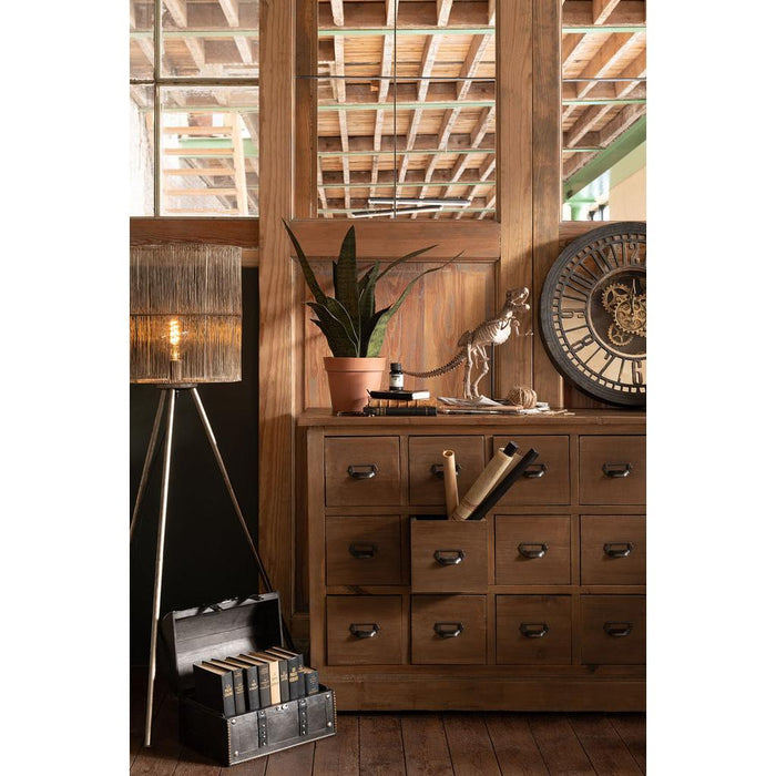 Vloerlamp Bruin Ijzer L 74 cm 74x74x136 cm-Vloerlampen-J-Line