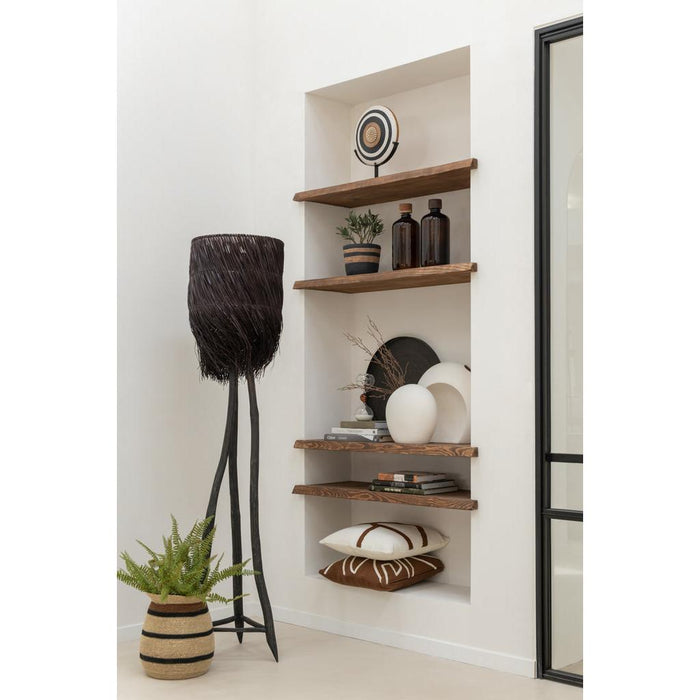 Vloerlamp Bruin Teakhout 42 cm 42x42x176 cm-Vloerlampen-J-Line