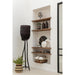 Vloerlamp Bruin Teakhout 42 cm 42x42x176 cm-Vloerlampen-J-Line