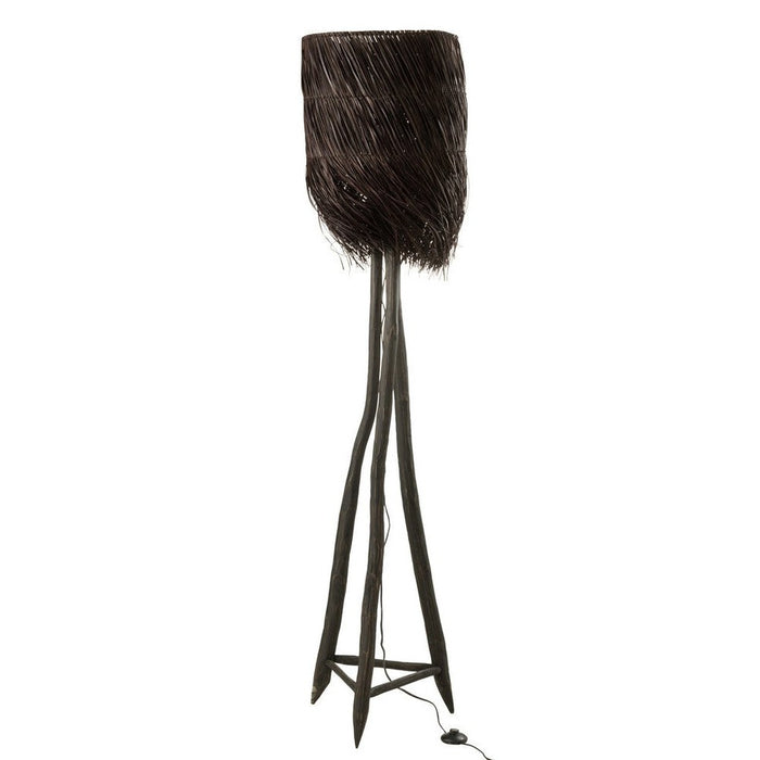 Vloerlamp Bruin Teakhout 42 cm-Vloerlampen-J-Line