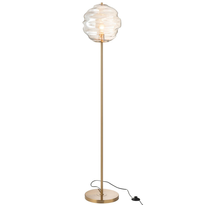 Vloerlamp Cognac Aluminium 30 cm 30x30x156 cm-Vloerlampen-J-Line