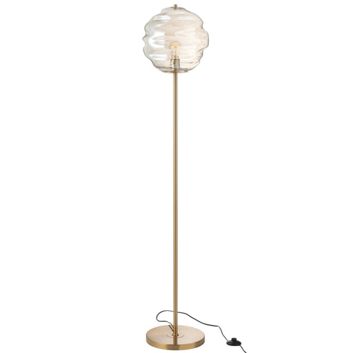 Vloerlamp Cognac Aluminium 30 cm 30x30x156 cm-Vloerlampen-J-Line