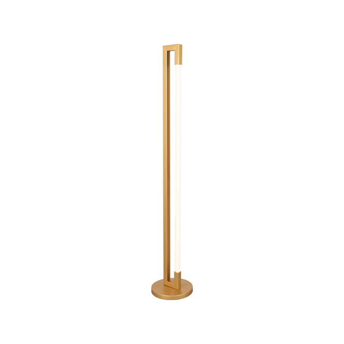 Vloerlamp Futuro Antiek Goud Metaal - 23x23x130 cm-Vloerlampen-LABEL51