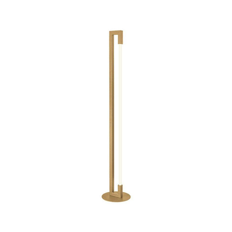 Vloerlamp Futuro Antiek Goud Metaal - 23x23x130 cm-Vloerlampen-LABEL51