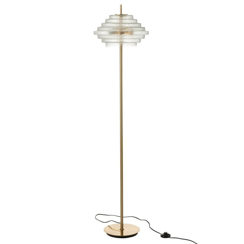Vloerlamp Goud Glas 36 cm 36x154x36 cm-Vloerlampen-J-Line
