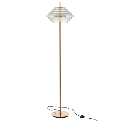 Vloerlamp Goud Glas 36 cm 36x154x36 cm-Vloerlampen-J-Line