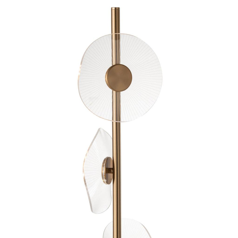 Vloerlamp Goud Marmer 25 cm 25x25x150 cm-Vloerlampen-J-Line