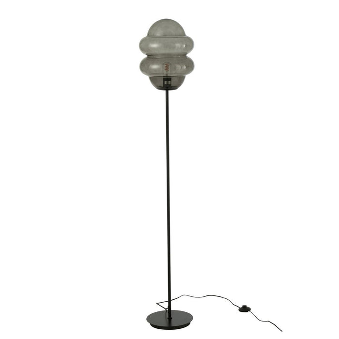 Vloerlamp Grijs Glas 28 cm 28x28x160 cm-Vloerlampen-J-Line