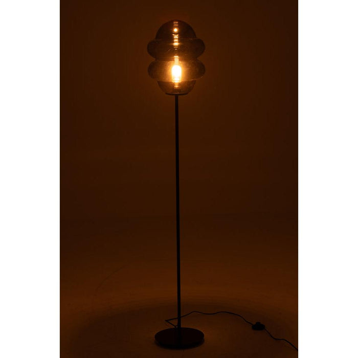 Vloerlamp Grijs Glas 28 cm 28x28x160 cm-Vloerlampen-J-Line