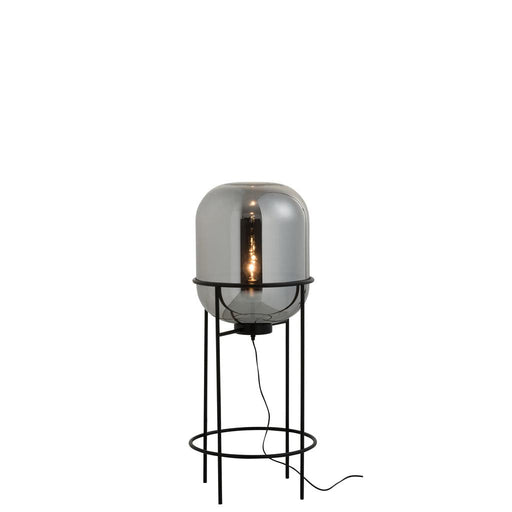 Vloerlamp Grijs Glas M 40 cm 40.5x40.5x96 cm-Vloerlampen-J-Line