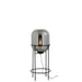 Vloerlamp Grijs Glas M 40 cm 40.5x40.5x96 cm-Vloerlampen-J-Line