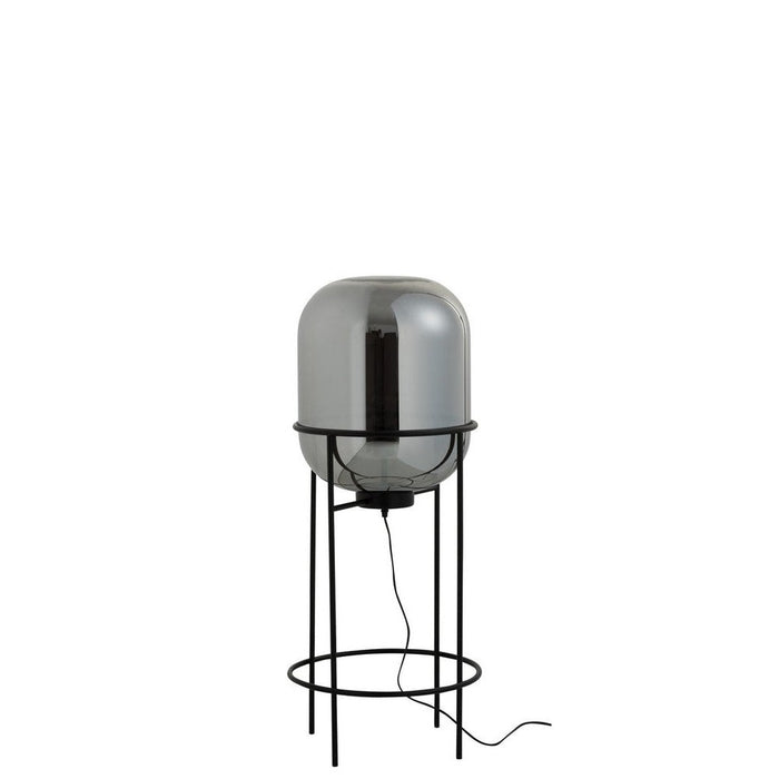 Vloerlamp Grijs Glas M 40 cm 40.5x40.5x96 cm-Vloerlampen-J-Line