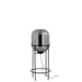 Vloerlamp Grijs Glas M 40 cm 40.5x40.5x96 cm-Vloerlampen-J-Line