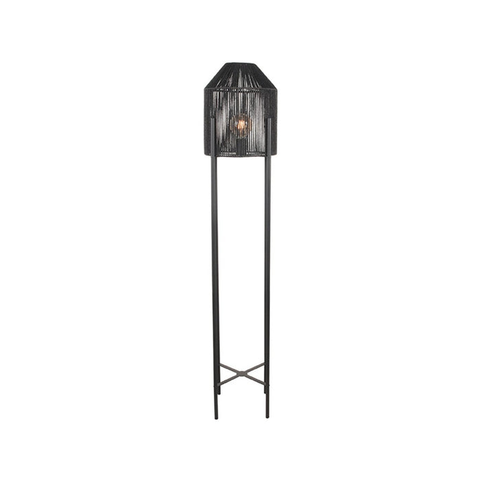 Vloerlamp Ibiza - Zwart - Jute-Vloerlampen-LABEL51