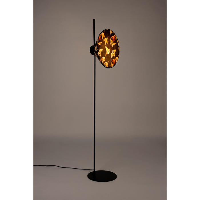 Vloerlamp Jaylee Metaal, Katoen Zwart 30x39 cm E27-Vloerlampen-Creating Home
