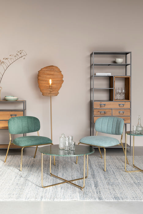 Vloerlamp Lena Brass Metaal Goud Ø51x154 cm E27-Vloerlampen-Creating Home