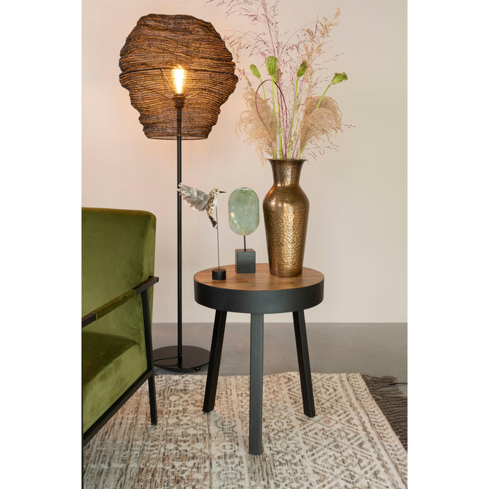 Vloerlamp Lena Metaal Zwart Ø51x154 cm E27-Vloerlampen-Creating Home