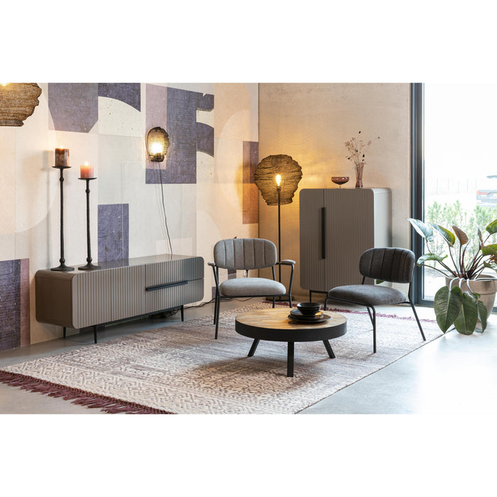 Vloerlamp Lena Metaal Zwart Ø51x154 cm E27-Vloerlampen-Creating Home