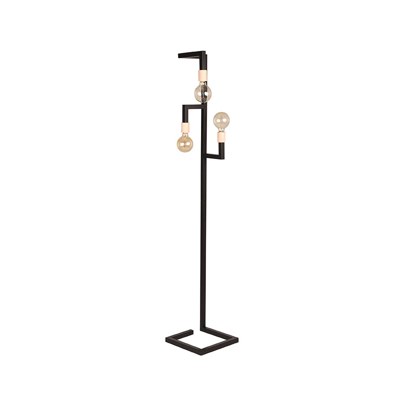 Vloerlamp Loco Zwart Metaal SALE 30x30x165 cm-Vloerlampen-LABEL51