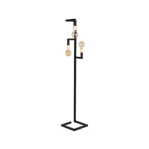 Vloerlamp Loco Zwart Metaal SALE 30x30x165 cm-Vloerlampen-LABEL51