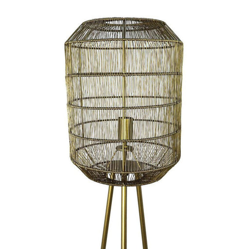 Vloerlamp Marbella - ø40 - Goud - Metaal-Vloerlampen-HSM Collection