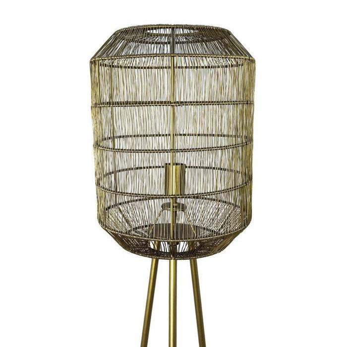 Vloerlamp Marbella - ø40 - Goud - Metaal-Vloerlampen-HSM Collection