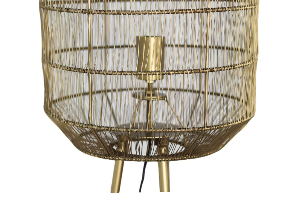 Vloerlamp Marbella - ø40 - Goud - Metaal-Vloerlampen-HSM Collection