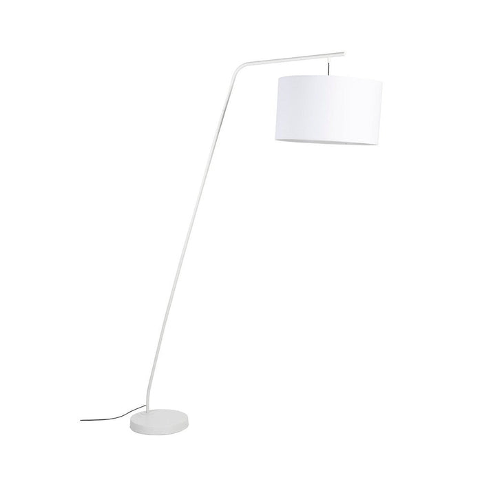 Vloerlamp Martine Metaal, Cotton,Polyester Wit 160x50 cm E27-Vloerlampen-Creating Home