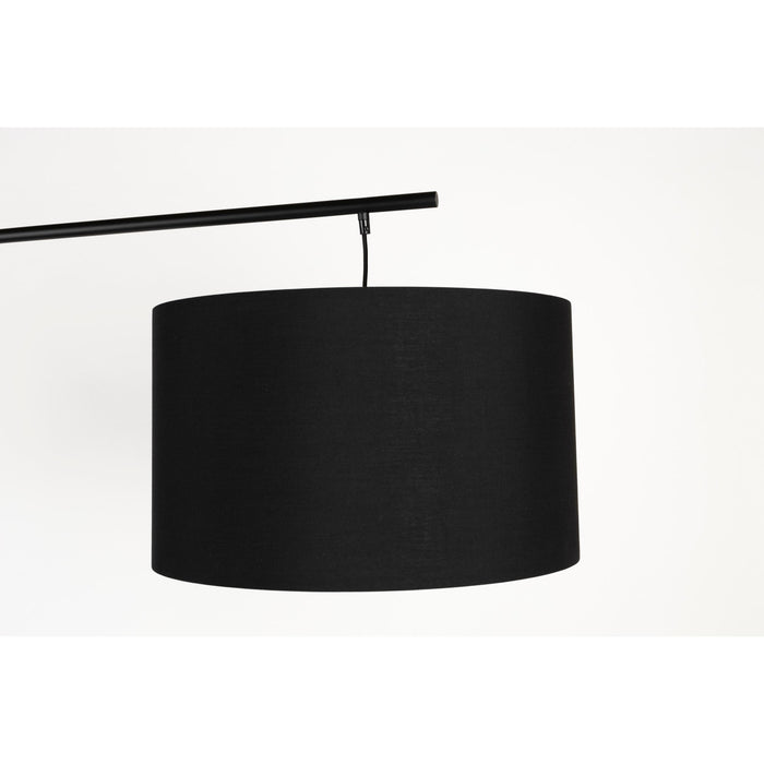 Vloerlamp Martine Metaal, Cotton,Polyester Zwart 160x50 cm E27