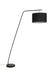 Vloerlamp Martine Metaal, Cotton,Polyester Zwart 160x50 cm E27-Vloerlampen-Creating Home