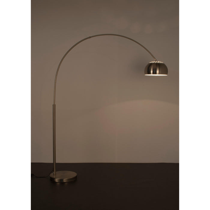 Vloerlamp Metal Bow (new) Metaal Zilver 39x170 cm E27-Vloerlampen-Creating Home