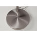 Vloerlamp Metal Bow (new) Metaal Zilver 39x170 cm E27-Vloerlampen-Creating Home